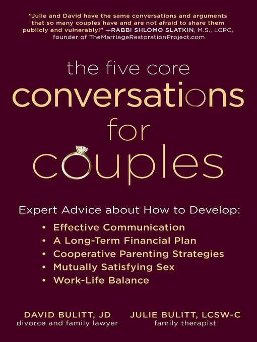 Title details for The Five Core Conversations for Couples by David Bulitt - Available